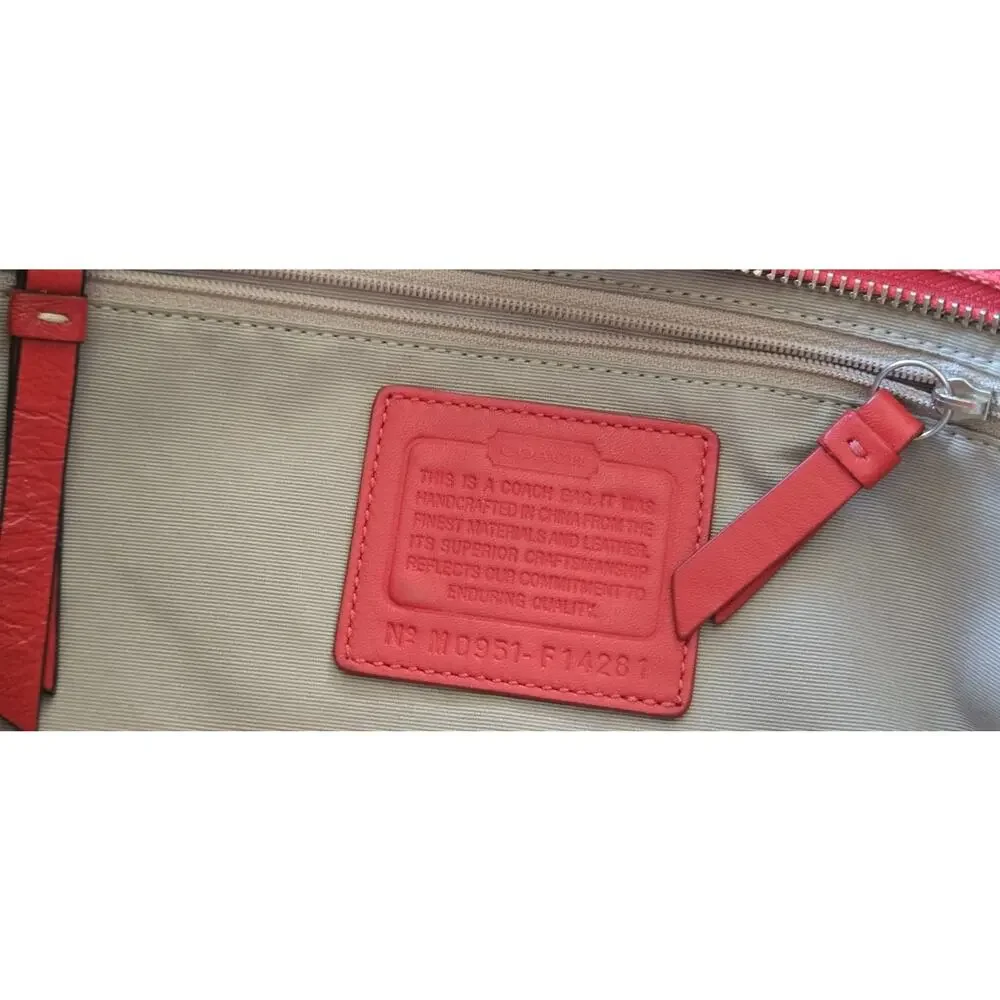 COACH Y2K Vintage Signature East West Gallery Shoulder Bag Vibrant Red